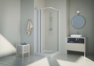 Forte corner PVC shower enclosure ALFA series - Image 2