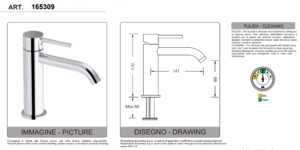Washbasin Mixer by Eurorama Eletta Series - Image 2