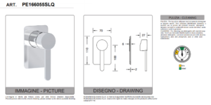 Miscelatore doccia incasso Eurorama serie Irina - immagine 2