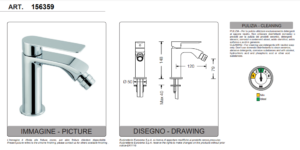 Miscelatore bidet Eurorama serie Mon - immagine 2