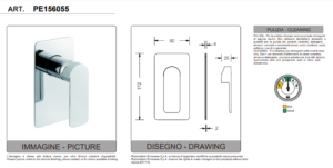 Built-in shower mixer by Eurorama Mon Series - Image 2