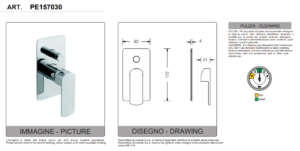 Built-in shower mixer with 2 ways diverter by Eurorama Son Series - immagine 2