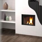 Termocamino a legna CTM serie Superior installato