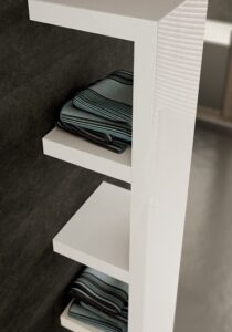 Radiatore di design IRSAP serie QUADRAQUA S bianco standard - immagine 2