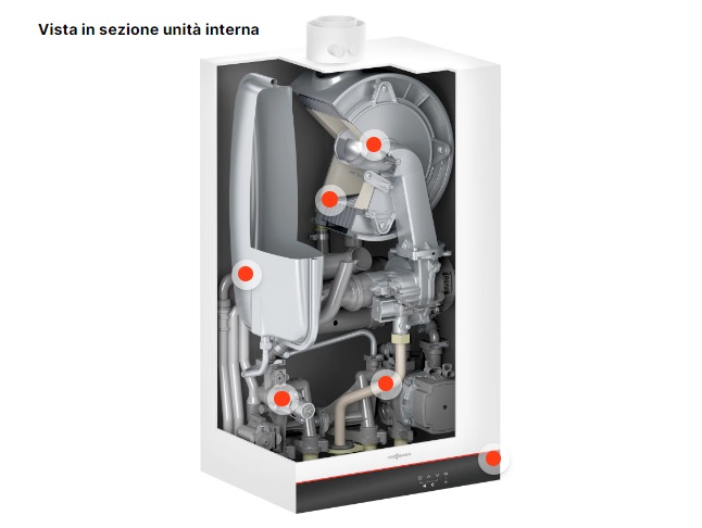 Viessmann wall-mounted condensing boiler series Vitodens 050-W