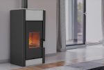 Stufa a legna ventilata King serie Stone Woodline - immagine 2