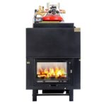 Termocamino a legna Eta Kamini serie PSU Bifacciale Easy Fire