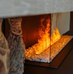 Camino elettrico ad acqua MaisonFire serie Elecharme Linear Angolare