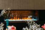 Camino elettrico ad acqua MaisonFire serie Elecharme Linear Frontale - immagine 3