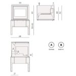 Pellet insert Cadel series Ponente 7kW - Image 5