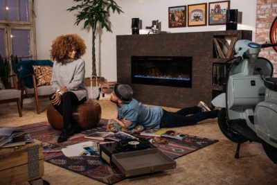 Camino elettrico da incasso | Grim Network