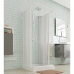 Cabina doccia Forte tre lati con apertura a soffietto serie DELTA | Grim Network