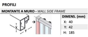 Forte three-sided PVC shower enclosure DELTA series - Image 5