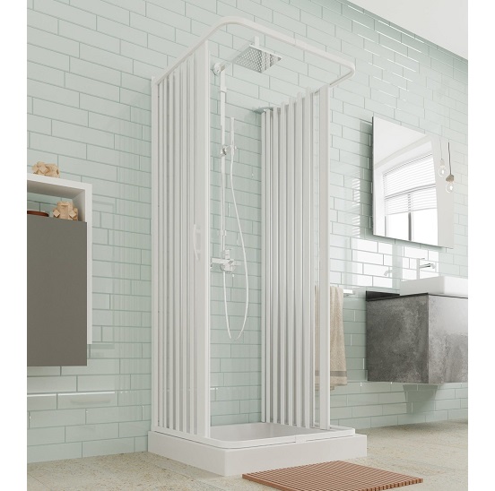 Forte Colibri Plus Delta Cabina doccia Forte tre lati con apertura a soffietto serie DELTA | Grim Network