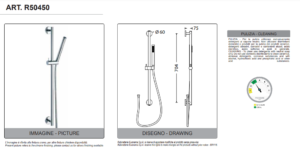 Complete cylindrical sliding rail for shower by Eurorama - Image 2