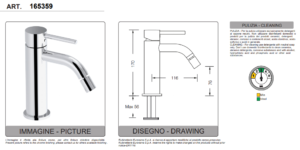 Bidet mixer by Eurorama Mon Series - Image 2