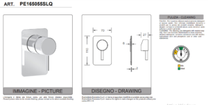 Built-in shower mixer by Eurorama Eletta Series - Image 2