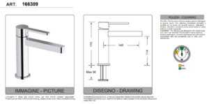 Washbasin Mixer by Eurorama Irina Series - Image 2