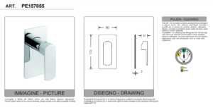 Built-in shower mixer by Eurorama Son Series - Image 2
