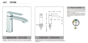 Washbasin Mixer by Eurorama Son Series - Image 2