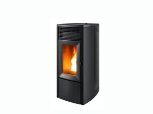 Stufa a pellet MCZ serie Ego Air 8kW M2+ in Dark Metal