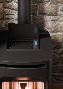 Stufa a legna Cadel serie Hublot Wood Air 8kW - immagine 2