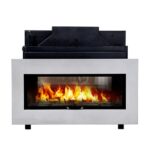 Termocamino a legna Eta Kamini a vaso aperto serie Bifacciale PSU 16:9 - immagine 3