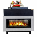 Termocamino a legna Eta Kamini serie Bifacciale PSU 16:9 Easy Fire