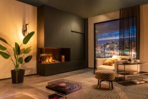 Camino elettrico ad acqua MaisonFire serie Elecharme Mood Angolare - immagine 3