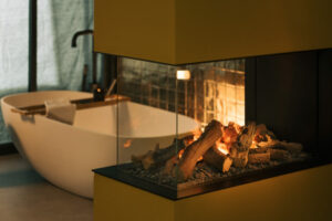 Camino elettrico ad acqua MaisonFire serie Elecharme Mood Tunnel - immagine 4