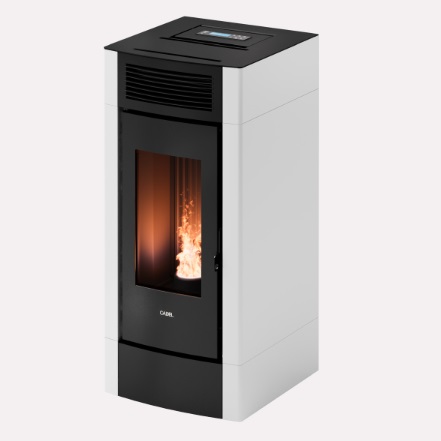 Cadel Cristal 9 Airtech white Stufa a pellet Cadel serie Cristal 9kW Air - immagine 1