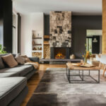 Camino elettrico a LED MaisonFire serie Velera frontale - immagine 2